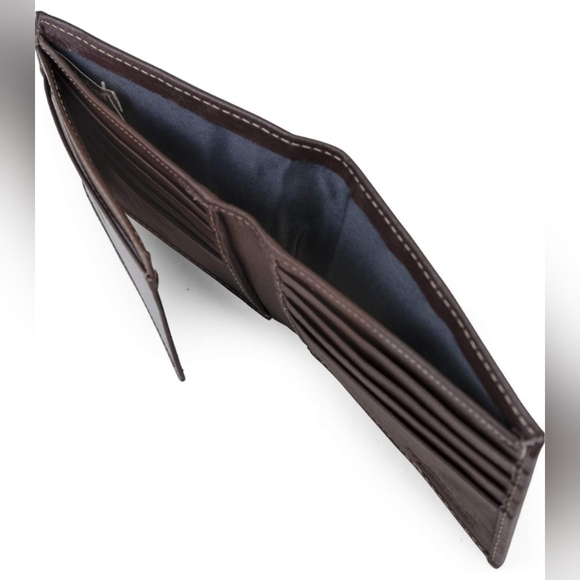 Timberland Men's Wellington Leather RFID Bi Fold Commuter Security Wallet. New! - Picture 4 of 7